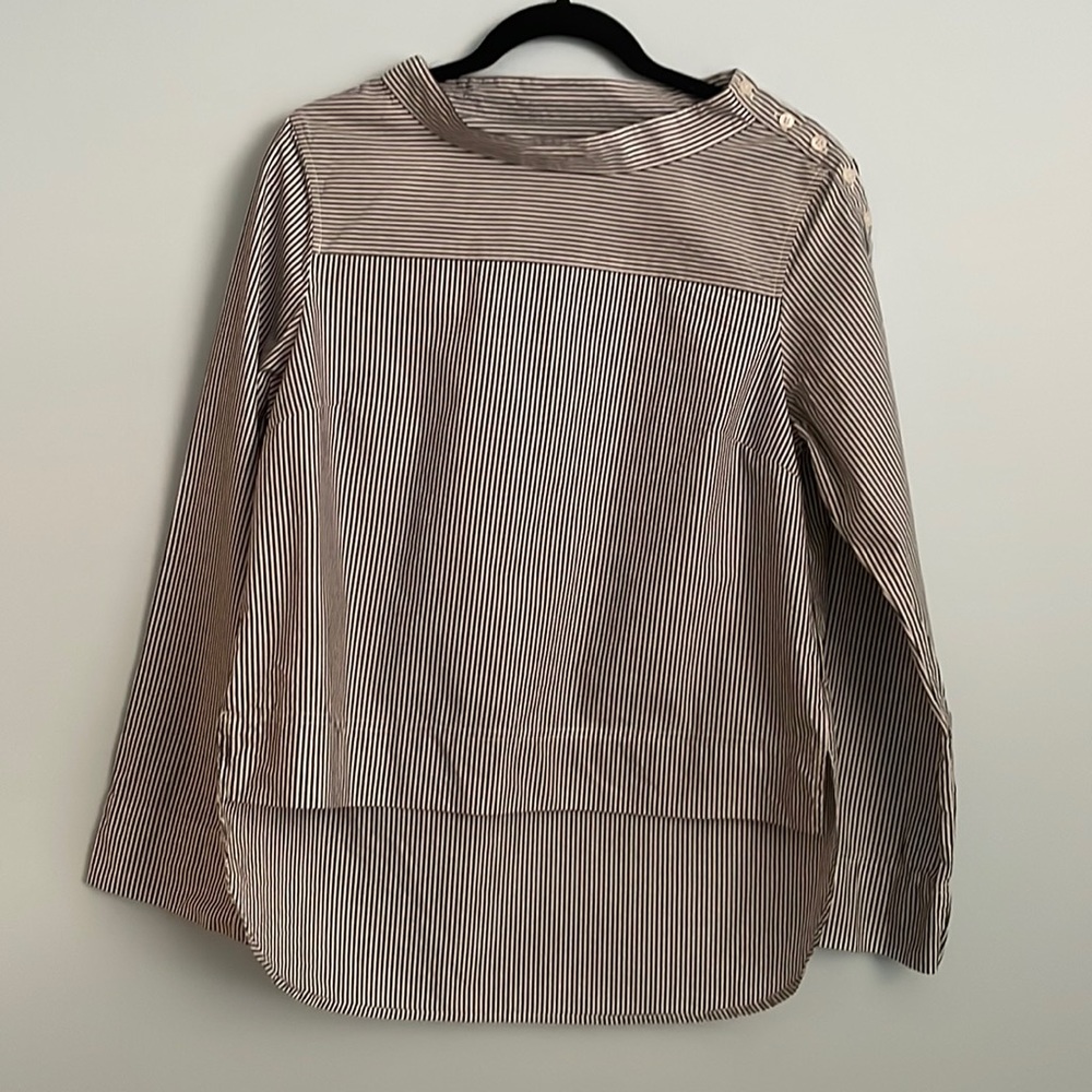 J. Crew Striped High Low Tunic Size 8